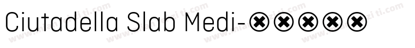 Ciutadella Slab Medi字体转换